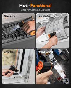 Soplador de Aire Eléctrico Superpotente Comprimido, 3 Velocidades Ajustables, Mini Soplador de Polvo de Carga Rápida para Computadora, Hogar, Exteriores y Automóvil - Product Image 4