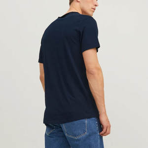 Camiseta de Verano de Manga Corta, Cuello Redondo, Algodón Peinado, Corte Ajustado - Product Image 5