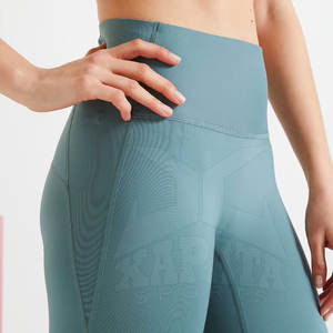 High Quality Elastic Waist Yoga <b>Leggings</b> for Women Top Selling Unique Design Solid Pattern in Stock - Product Image 4
