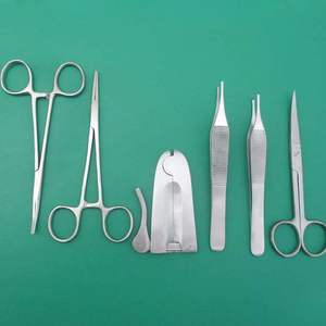 Ensemble d'instruments chirurgicaux de circoncision manuelle en 7 pièces, acier inoxydable de haute qualité, porte-aiguilles Mogen, pinces, usage médical, CE - Product Image 5