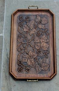 PLATEAU IMPRIMÉ EN BOIS DE HOCK MEILLEURE QUALITÉ SCULPTÉ Forme carrée disponible et meilleur échantillon d'artisanat indien Offre Spéciale - Product Image 5