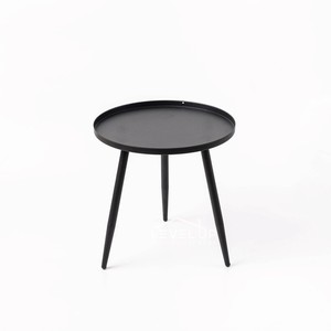 Juego de 3 mesas de centro de interior redondas de calidad superior, madera, hierro, diferentes tamaños, estilo artístico, decoración de boda, Material de Metal - Product Image 3