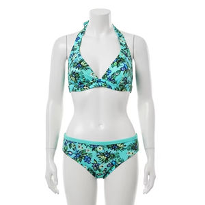 Traje de Baño de Poliéster Duradero con Estampado por Transferencia de Calor, Tejido Elástico Suave de Secado Rápido, Ropa de Playa para Deportes Acuáticos para Mujer - Product Image 1