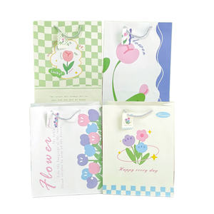 Elegant Tulip Flower <b>Gift</b> <b>Bag</b> | Premium Floral Paper <b>Bags</b>, Eco-Friendly, Durable Handles, Ideal for Weddings, Parties (Style 04) - Product Image 5