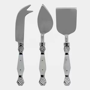 Ensemble de trancheuses à fromage en acier inoxydable plaqué or Outils à fromage en acier inoxydable Ensemble d'épandeurs de fromage à manche épais en or - Product Image 2