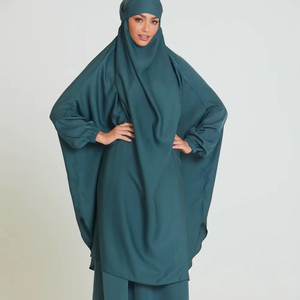 Dubai Style Islamic Dress with <b>Hijab</b> Elegant Embroidered Abaya for Muslim Girl Modest Jilbab for Special Occasions 2025 - Product Image 1