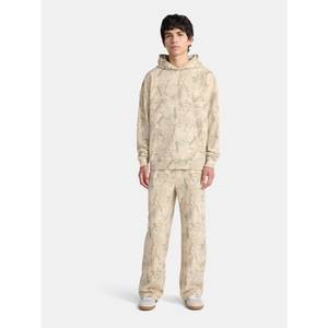 All Gender <b>Oversized</b> <b>Fleece</b> <b>Hoodie</b> Sweatshirt for Men <b>Fleece</b> with Pockets Fall Winter Casual Solid Color Pullover - Product Image 5