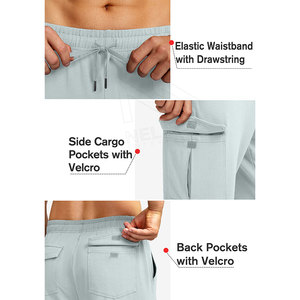Pantalones informales para hombre, pantalones de estilo, pantalones informales para hombre, pantalones casuales teñidos lisos ligeros para hombre - Product Image 3