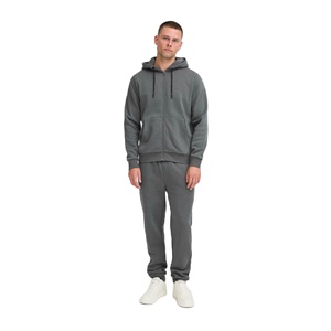Conjunto de Sudadera con Capucha y Cremallera para Hombre, Estilo Urbano, Algodón y Poliéster, 490 GSM, Grueso, Traje Deportivo de Invierno, Ropa Deportiva Urbana, OEM, Marca Privada, Fábrica - Product Image 1