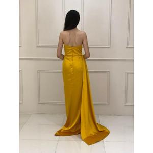 Abito da sera con colletto in raso da donna con stelle Rk4890 4890 Ht7209 7209