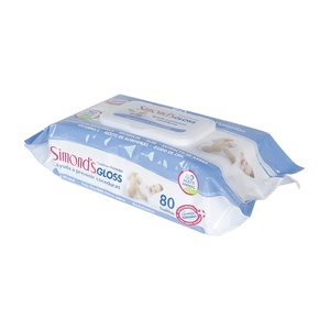Uniquality GLOSS Toallitas Húmedas para Bebés, 80 Unidades, Hipoalergénicas, para Cambio de Pañales, con Extracto de Manzanilla y Aloe - Product Image 4