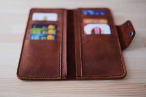 New Arrival Solid Color Long <b>Wallet</b> Multi-function <b>Wallet</b> Women's Leather <b>Clutch</b> Multi-Card Slots LWM-0244 - Product Image 4