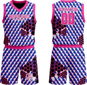 Uniforme de Baloncesto Hecho en Pakistán, Camiseta de Equipo y Pantalones Cortos de Sublimación, Uniforme de Baloncesto con Color Personalizado - Product Image 1