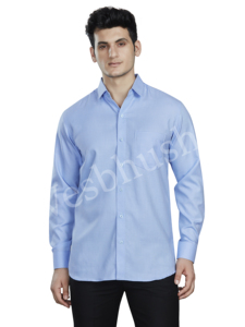 Chemise formelle pour homme en coton/élasthanne rayée à manches longues infroissable - Product Image 4