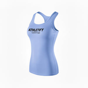 <b>Womens</b> Racerback Yoga Tank Top Quick Dry Activewear Fitness Sports <b>Running</b> Gym Wear Breathable <b>Vest</b> - Product Image 1