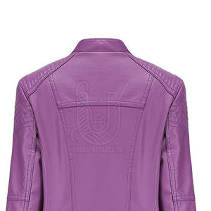 Vestes en cuir pour femmes avec fermeture éclair Vestes en cuir de haute qualité Meilleur prix Vestes en cuir à vendre - Product Image 4