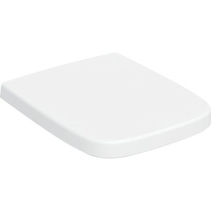 Siège de toilette d'angle Geberit RENOVA PLAN avec mécanisme de fermeture douce, montage inférieur, blanc - Product Image 1