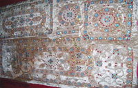 Housses de chaise et de table brodées pour décoration de mariage, élégantes, florales, faites à la main, pour banquets, fêtes et occasions spéciales