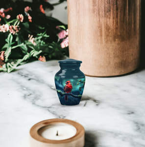 Urna Funeraria de Metal con Acabado Esmaltado Ovalado Art Deco de Nuevo Diseño, con Grabado a Mano Personalizado, Capacidad de 1-2L y Caja de Terciopelo - Product Image 4