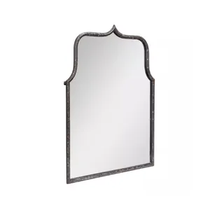 Office Decorative Distressed Black Modern Farmhouse <b>Metal</b> <b>Framed</b> Wall Mirror for Office Wall Decor Mirror Buy From India - Product Image 1