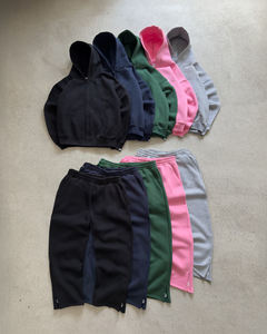 ชุดวอร์มแบบมีฮู้ดและกางเกงวอร์มแบบลำลองทรงหลวมสำหรับผู้ชายชุดวอร์มใส่วิ่งแบบกำหนดเองผู้ผลิตเสื้อผ้า - Product Image 1