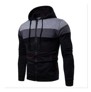 Sudadera con capucha personalizada para hombre, 80% Algodón, 20% poliéster, manga larga, gran tamaño, con cremallera, venta al por mayor - Product Image 5