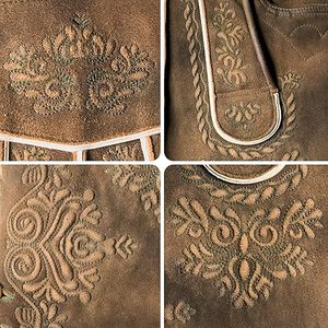 Pantalones cortos Lederhosen Trachten personalizados | Estilo bávaro vintage | Cuero de cabra sostenible | Herbst Oktoberfest Ready | Envío rápido OEM - Product Image 5