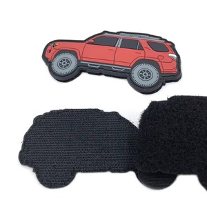 แผ่นปะยางแผ่นปะพีวีซีแบบนิ่มสำหรับติดยี่ห้อเสื้อผ้าแผ่นปะติด3D ลายการ์ตูนรถยนต์ - Product Image 3