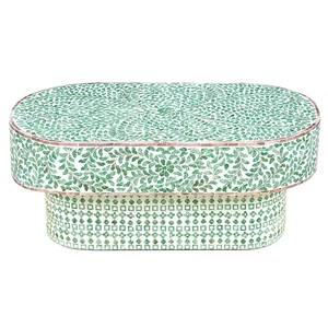 Mesa de centro de nácar de diseño de lujo para interiores de sala de estar, muebles, decoración del hogar, mesa de centro MOP - Product Image 2