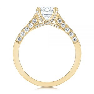 Bague de fiançailles en moissanite de style vintage pour femme Bague de mariage de luxe en or 18 carats Prix de gros Bagues en diamant pour cadeaux d'anniversaire - Product Image 2