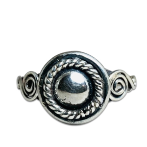 Anillo de banda de Plata de Ley 925, anillo de boda de bola de moda de alta calidad, joyería al por mayor personalizable de fábrica - Product Image 1