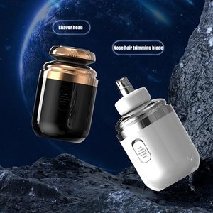 Rasoir Électrique Portable USB Rechargeable, Tondeuse Rotative pour Poils de Nez, Rasoir de Voyage Multifonctionnel pour Usage Domestique en Plastique - Product Image 1