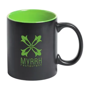 Mug en céramique noir personnalisé Bavary, articles promotionnels avec merchandising sur mesure - Product Image 4