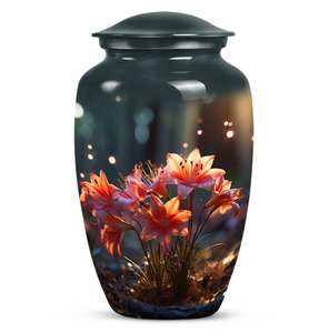 Urna artesanal para cenizas humanas | Recuerdo conmemorativo Premium | Caja de urna de latón para adultos Premium - Product Image 3