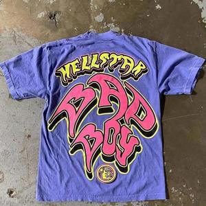 Logo personnalisé DTG t-shirts épais 100% coton hommes Boxy sérigraphie vêtements de rue t-shirt pour hommes - Product Image 5