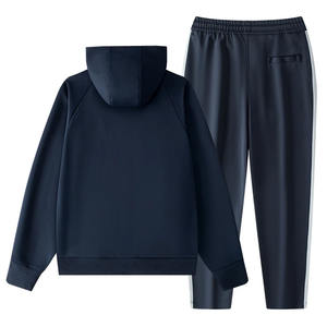 Chándal transpirable con capucha para hombre Otoño Invierno Cremallera Secado rápido Chándal liso para hombre Chándales deportivos para correr - Product Image 5