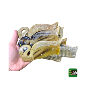 หวีเขาวัวมาใหม่ในเวียดนามหวีเขาวัวทำด้วยมือคุณภาพสูงป้องกัน100% หวีเขาควายธรรมชาติ - Product Image 1