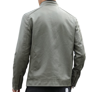 Ropa deportiva de alta calidad para hombre con cremallera completa Sherpa forrado Air-Force Faux Leather Bomber bike Jacket - Product Image 6