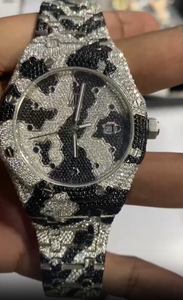 Men's Luxury Stainless Steel Chronograph <b>Watch</b> Analog ETA Quartz Movement Square Fashion Business Styles <b>Diamond</b> Accented - Product Image 4