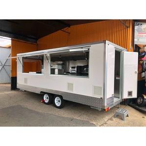 Fast Food Trailer Mobile Tacos Coffee Carts Towable Restaurant Food Truck Stainless Steel Frame 2 Years Warranty Size Options - Product Image 5