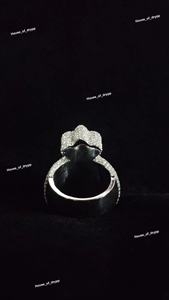 Collar de Hip Hop con Colgante de Bolsa de Dinero con Diamantes de Imitación VVS Moissanite, Chapado en Plata - Product Image 4