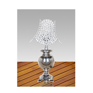 top trending Table <b>Lamp</b> With <b>silver</b> Nickle Finishing star shape Crystal Design Round Shape Excellent Quality For Lighting - Product Image 2