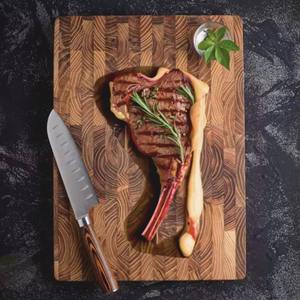 Planche à découper en bois minimaliste, design élégant, idéale pour couper les fruits, les légumes, la viande et l'utilisation quotidienne en cuisine, en provenance d'Inde - Product Image 1