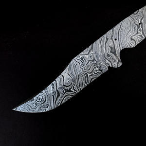 Cuchillo de caza de acero de Damasco personalizable 2024, hoja en blanco fija de alta durabilidad, garantía de 3 años, fabricantes de cuchillos para manualidades DIY - Product Image 4