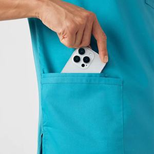 Venta al por mayor conjunto de uniformes médicos para hombre logotipo personalizado cuello en V uniforme transpirable secado rápido impresión por sublimación digital para el hospital - Product Image 3