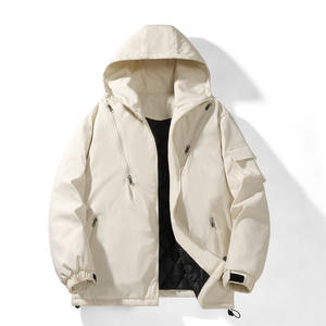 Veste matelassée d'hiver pour homme en polyester, chaude, coupe-vent, épaisse, décontractée, avec doublure en coton écologique et logo frontal - Product Image 6