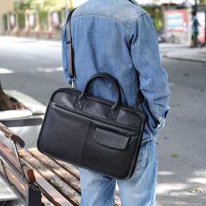 Nouveau design, sac en cuir véritable pleine fleur pour hommes, sac à dos pour ordinateur portable en cuir de vache véritable pour hommes et femmes d'affaires quotidiennes - Product Image 1