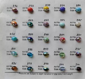 Perles en verre ovales sur mesure avec finition métallique brillante pour la fabrication de bijoux, tailles personnalisées pour colliers et bracelets, destinées aux créateurs et à la revente - Product Image 3