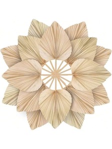 Abanico de hoja de palma de estilo bohemio, hoja de palma Natural de alta calidad para decoración de boda multiusos o uso diario - Product Image 6