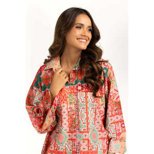 Ensemble coordonné imprimé en viscose slub bohème IPST-55067 pour le printemps/été en tissu crêpe - Product Image 6